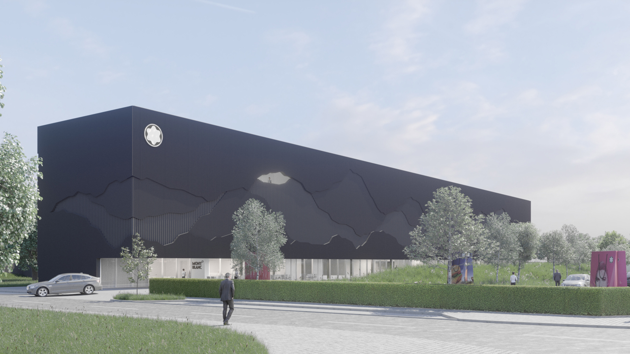 Rendering des Montblanc Haus in Hamburg
