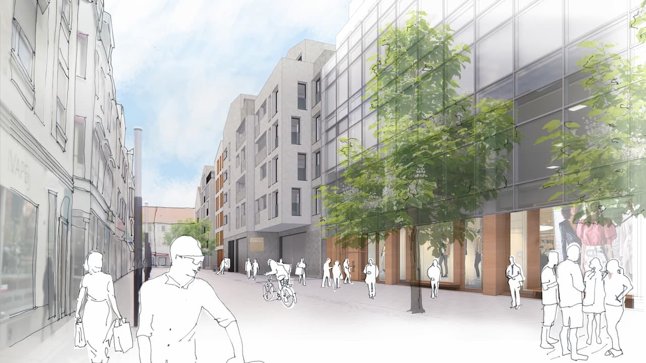 Urbanes Quartier in Esslingen